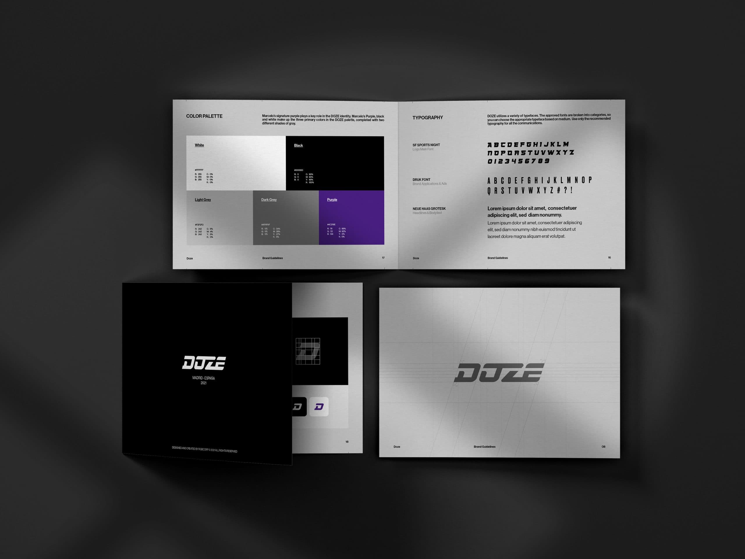 Doze brand mockup
