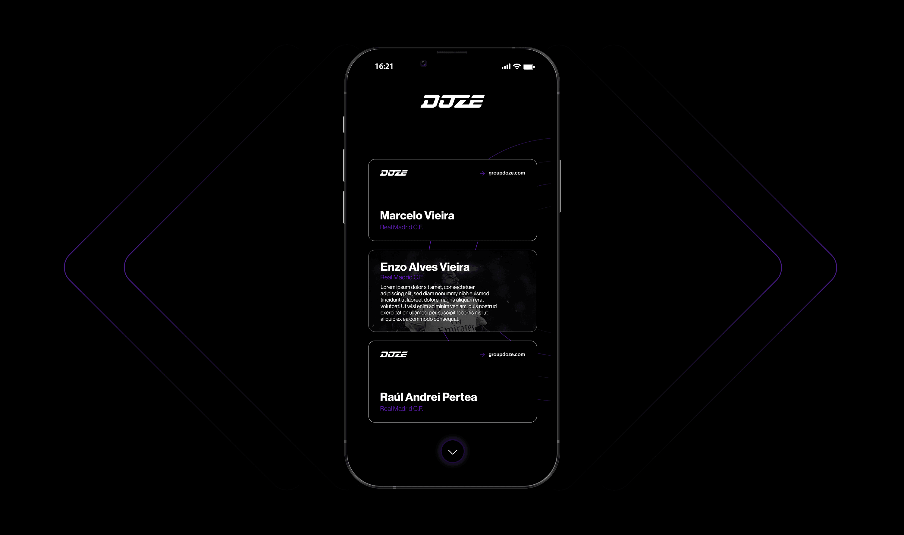Doze mobile mockup